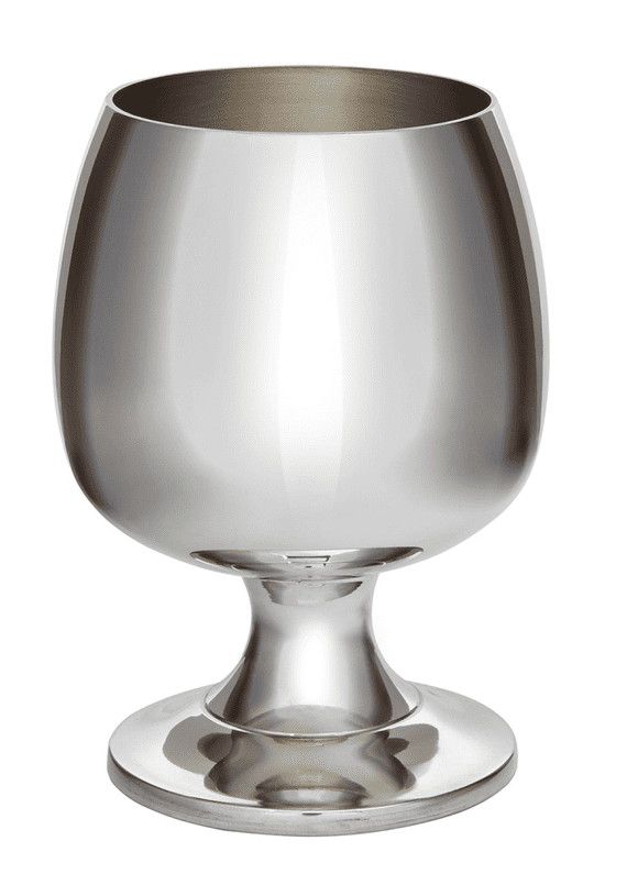 Pewter Brandy Goblet – with Polished Finish
