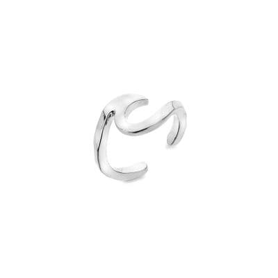 Pointed Waves 925 Sterling Silver Toe Ring - Origins