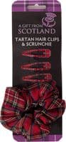 Royal Stewart Tartan Hair Clips Scrunchie Set