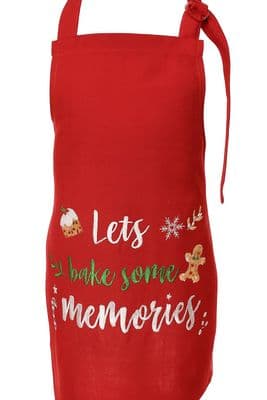 Santas Grotto Embroidered Christmas Childs Apron