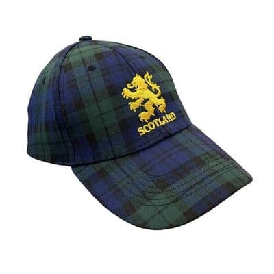Scotland Tartan Lion Rampant Baseball Cap – 100% Cotton by Unbranded