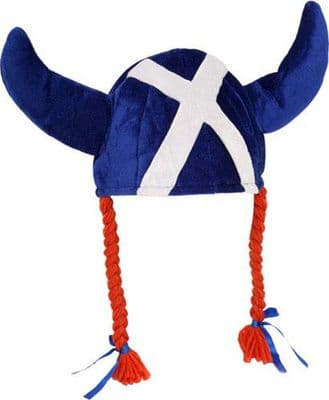 Scottish Saltire Viking Hat – Novelty Fancy Dress by Heather Gift