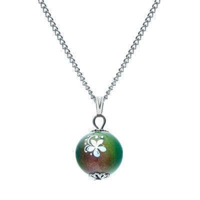 Sea Gems Round Ball Design Mood Colour Changing Necklace (C518)
