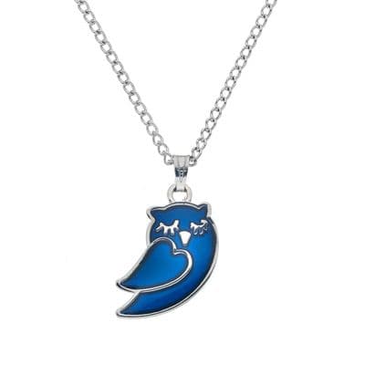 Sea Gems Sleepy Owl Colour Change Mood Necklace/Pendant