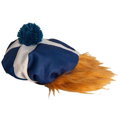 See You Jimmy Hat Scottish Tam O’Shanter with Ginger Hair Wig – Scottish Saltire