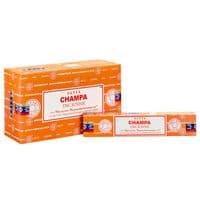Set of 12 Packets of Champa Incense Sticks by Satya