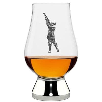 Shooting Badge “Glencairn” Whisky Glass – Pewter Base – 200 ml – Handmade