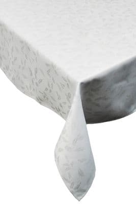 Silver Holly Jacquard Table Cloth 67