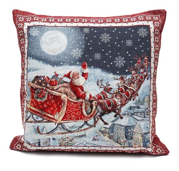 Skyride Christmas Tapestry Cushion - 45cm x 45cm