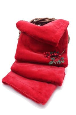 Snuggle Red Christmas Throw 135cm x 185cm