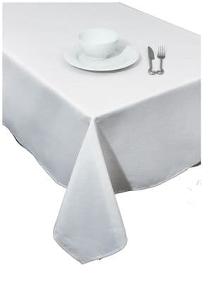 Sparkle Christmas Table Cloth 67x 118 - White/Silver