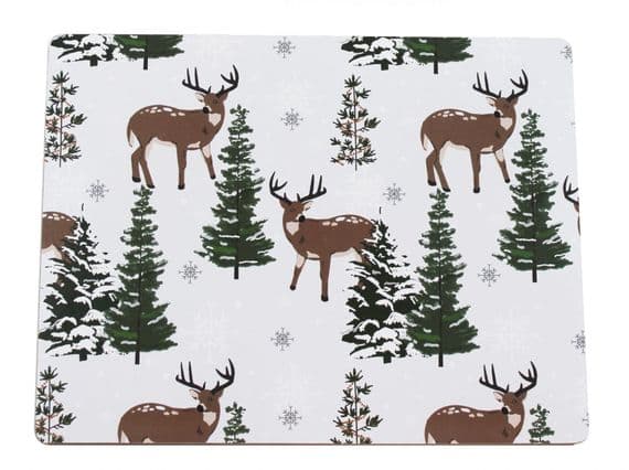Spellwood Forest Christmas Cork Backed Placemats - Pack of 4