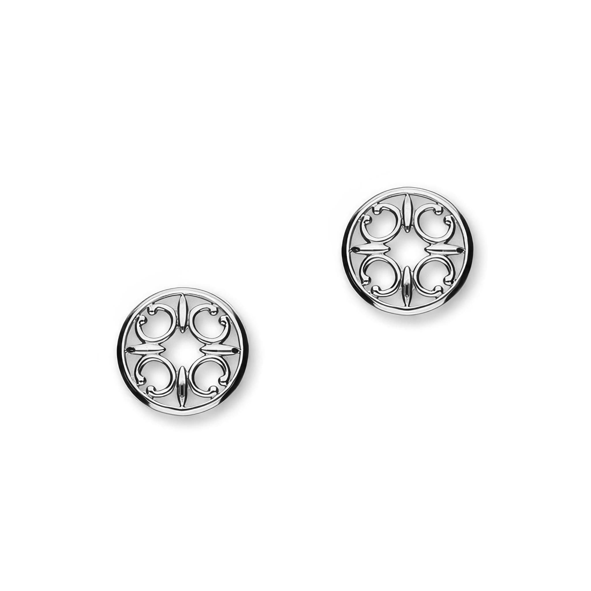St Magnus Sterling Silver Stud Earrings - Handmade in Orkney