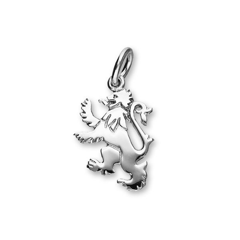 Sterling Silver Lion Rampant Charm | Handmade in Orkney, Scotland