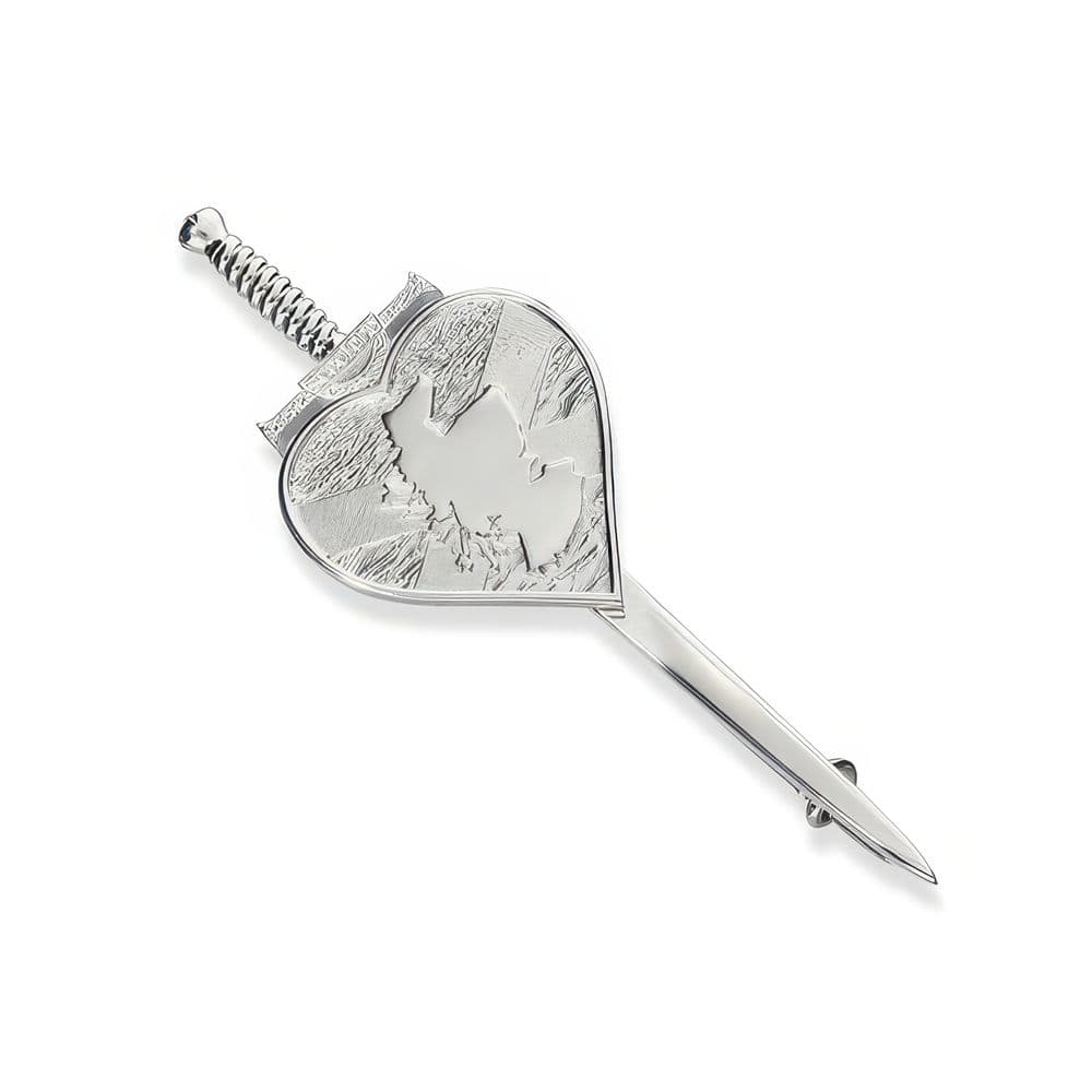 Sterling Silver Scotland Heart Kilt Pin | Scottish Heritage | Handmade ...