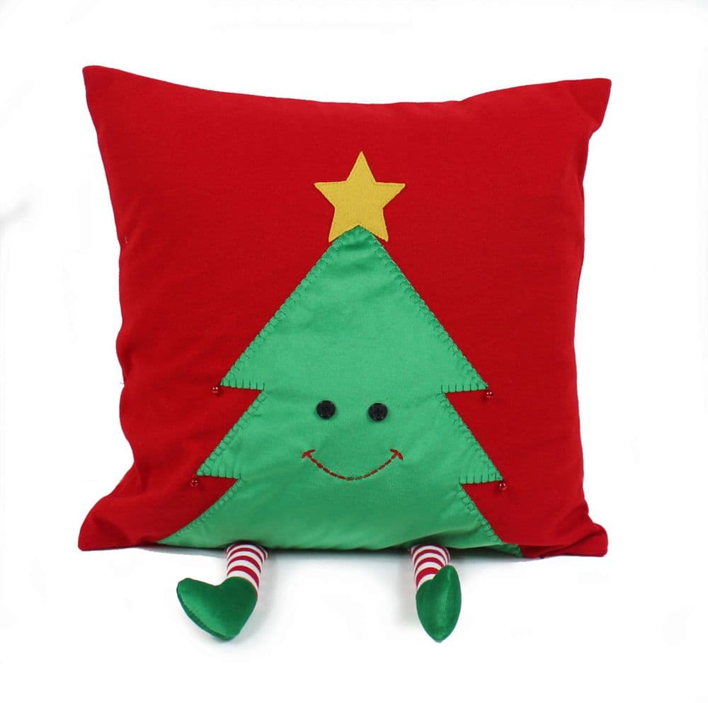 Tallulah Tree Christmas Cushion with dangly legs - 45cm x 45cm
