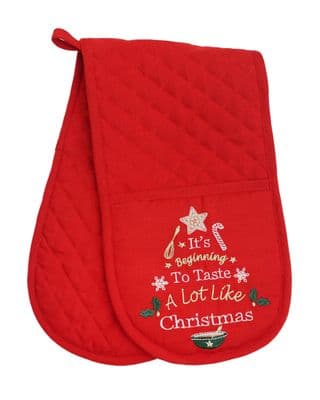 TASTES LIKE CHRISTMAS - Double Oven Glove 8