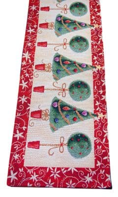 Tinsel Tree Table Runner