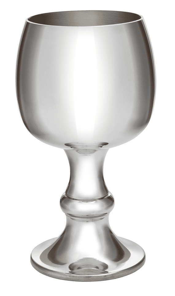 Pewter Tulip Goblet – & Polished Finish