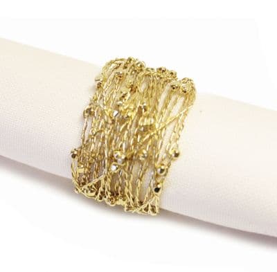 Twirler Christmas Napkin Ring - Gold