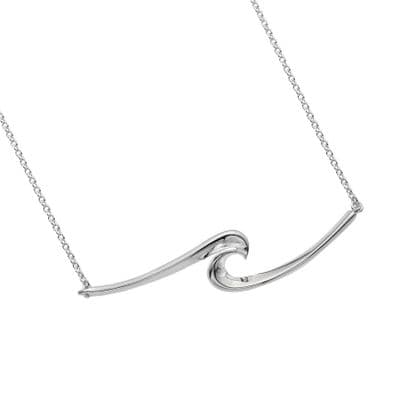 Wave 925 Sterling Silver Pendant Necklace - Origins