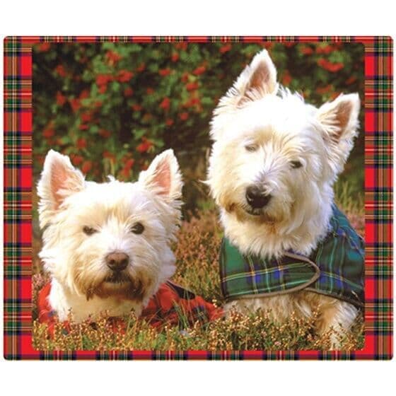 Westies in Heather Cork Placemats – in Scotland