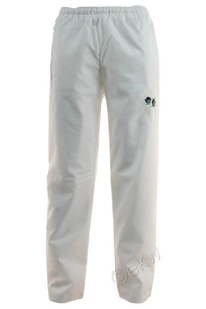 White Bowling Waterproof Trousers Sizes Small - 5XL