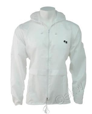 White Lawn Bowls Cagoule – Sizes Small to XXL by Lawn Bowls