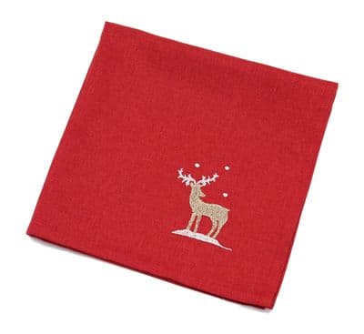 WINTER TIDE Embroidered Napkin 18 