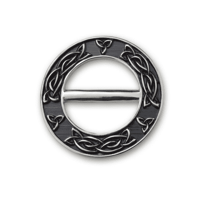 Women's Celtic Eternit Knotwork And Holy Trinity Knot Large Scarf Ring