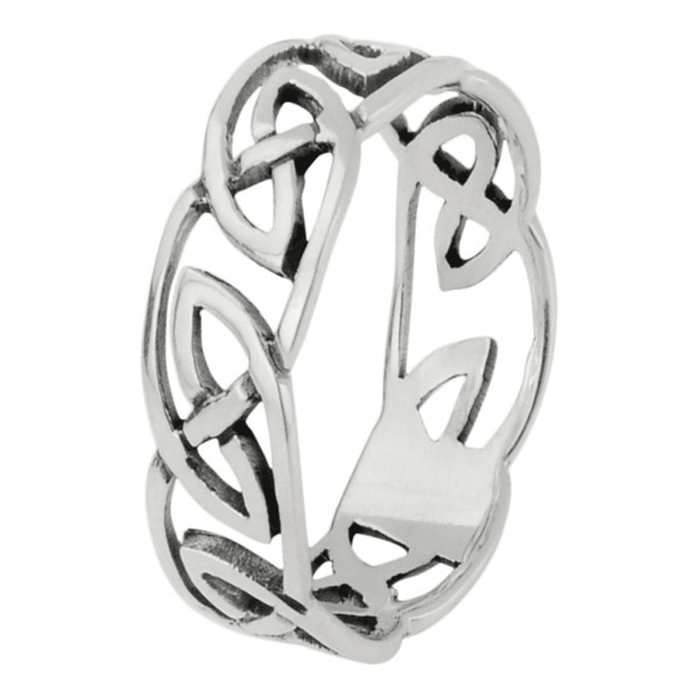 Women s Celtic Eternity Knotwork Interlaced Deisgn Ring
