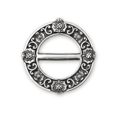 Women's Scottish Thistle The Flower Of Scotland Large Scarf Ring