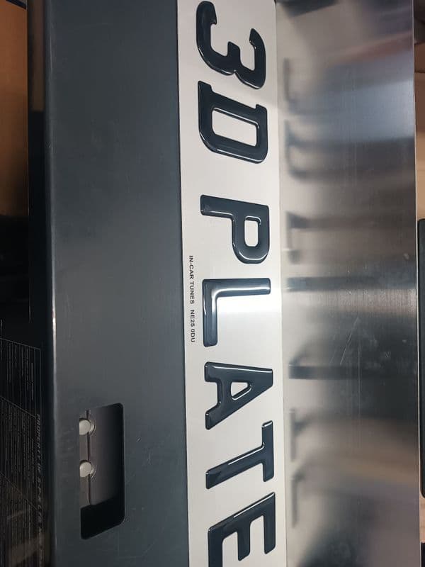 3D Number plates (Pair)