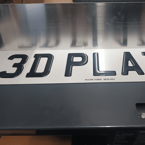 3D Number plates (Pair)