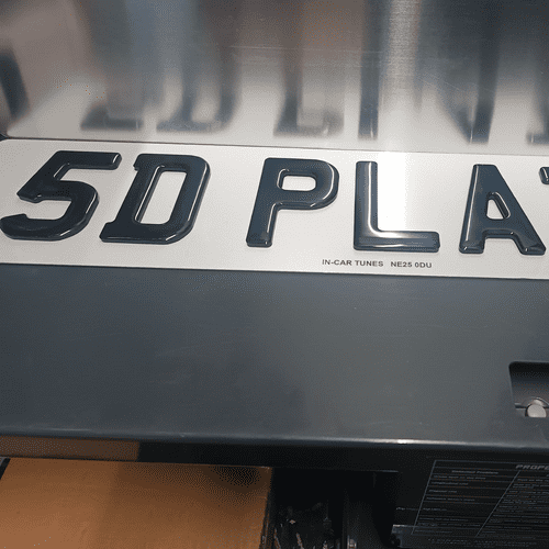 5D number plates (Pair)