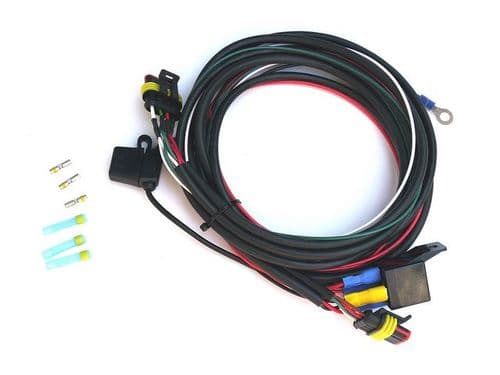 RS range twin lamp relay harness with splice