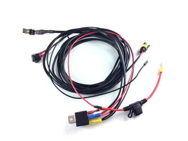 ST/T2/Triple-R range dual lamp relay harness with switch