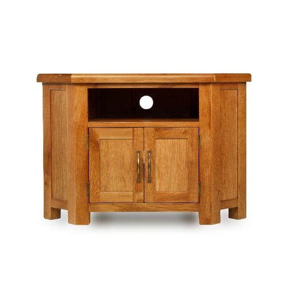 Bradley Oak Small Corner TV Unit