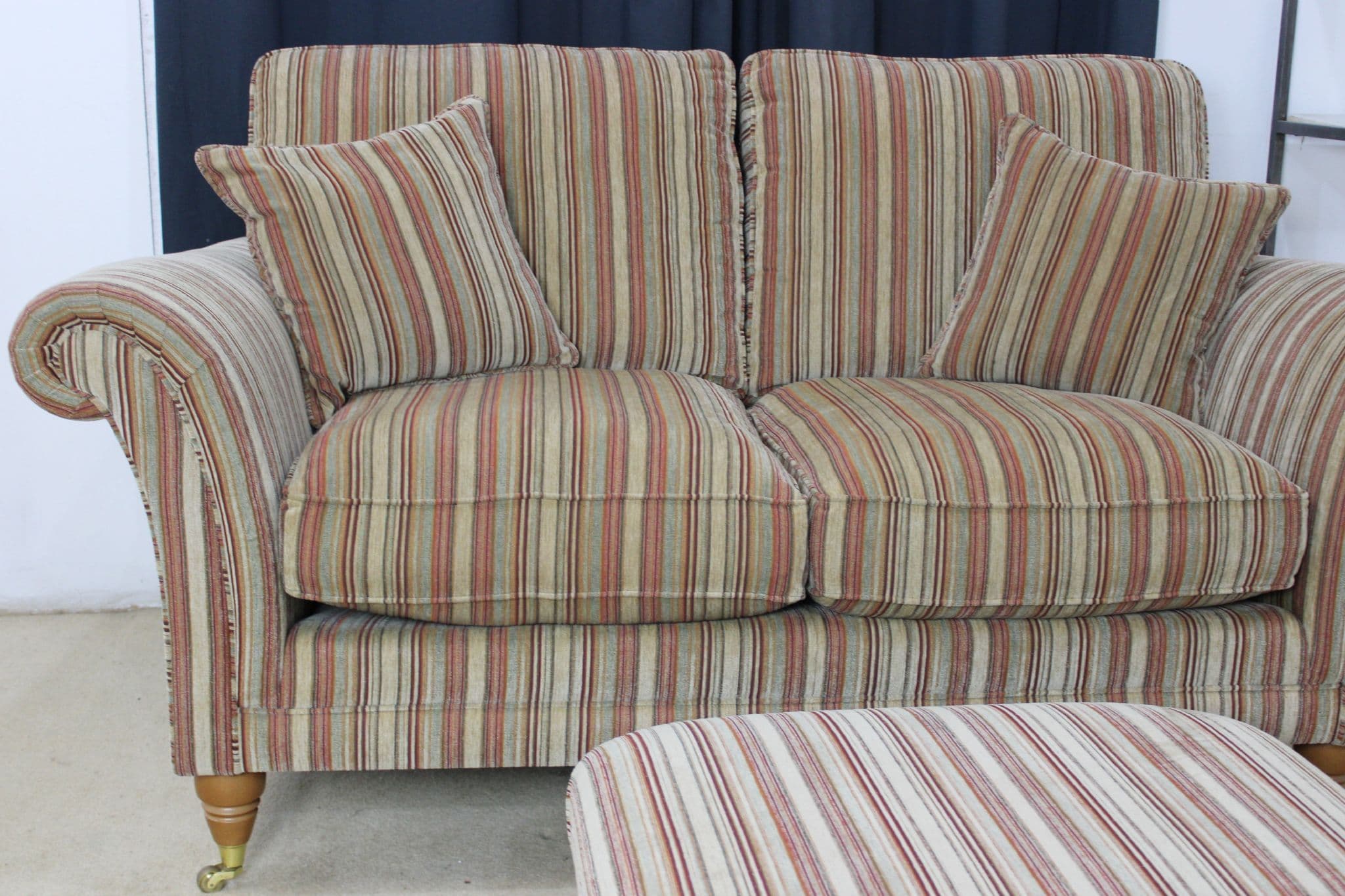 Parker Knoll Burghley 2 Seater Sofa free footstool