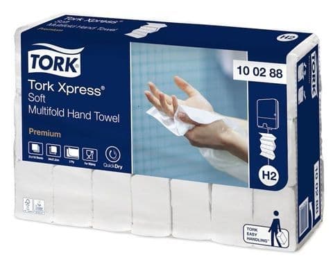 100288 100888 Tork Xpress Soft Multifold ZFold H2 Hand Towel - White