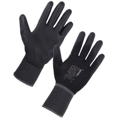 2877x PU Palm Electron Gloves - Black