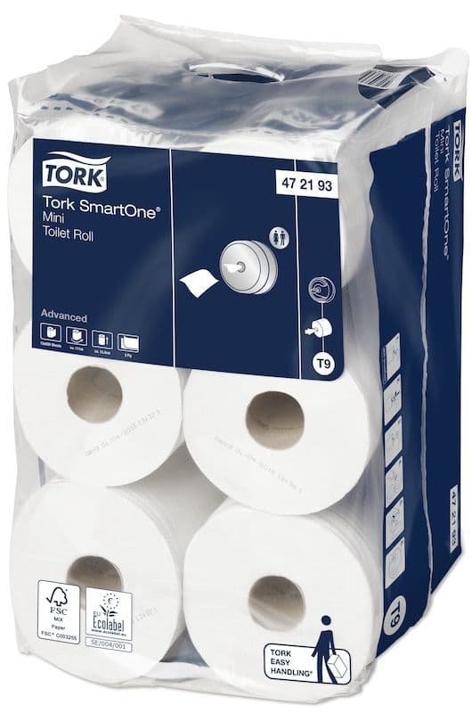 472193 Tork Smartone 12 Mini Jumbo Toilet Rolls