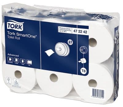 472242 Tork SmartOne® Toilet Rolls Pk 6