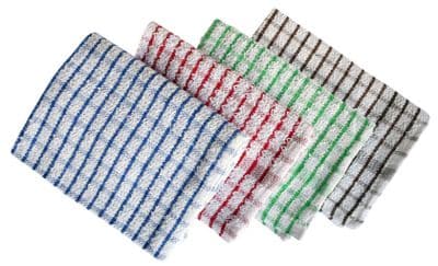 721.10 RHP Terry Check (Traditional) Tea Towels Pk 10