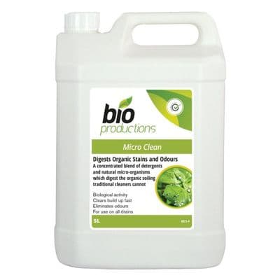Bio Productions MC5 Micro Clean 5lt - Organic Odour & Stain Remover (good on artificial grass)
