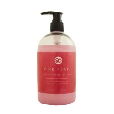 C038/45 Selden Pink Pearl Pump Bottle Soap 450ml