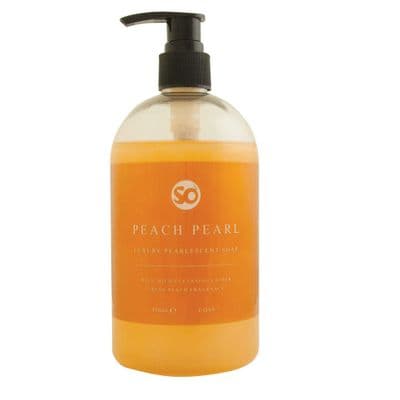C089/450 Selden Peach Pearl Pump Bottle Soap 450ml