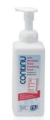 Continu Alcohol Free Hand Sanitiser - Ready to Use Pump Bottles