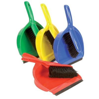 DP4SET Plastic Dustpan & Soft Brush Set