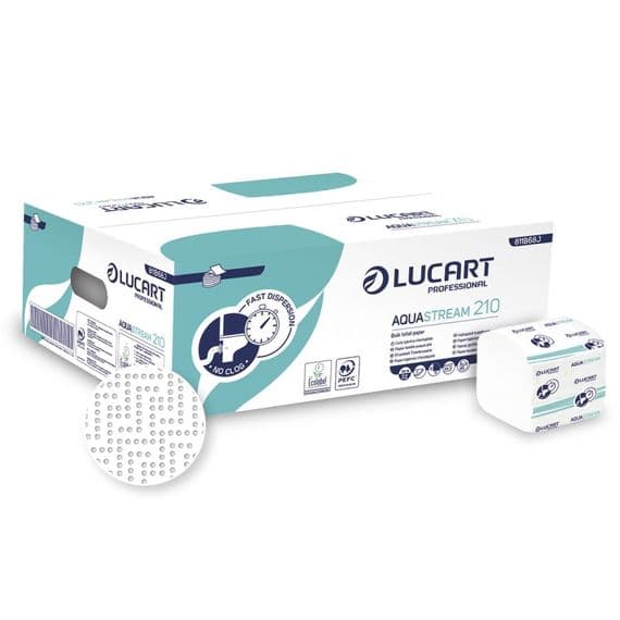 Fast Dissolving Toilet Tissue - Bulk Pack - Aquastream 210